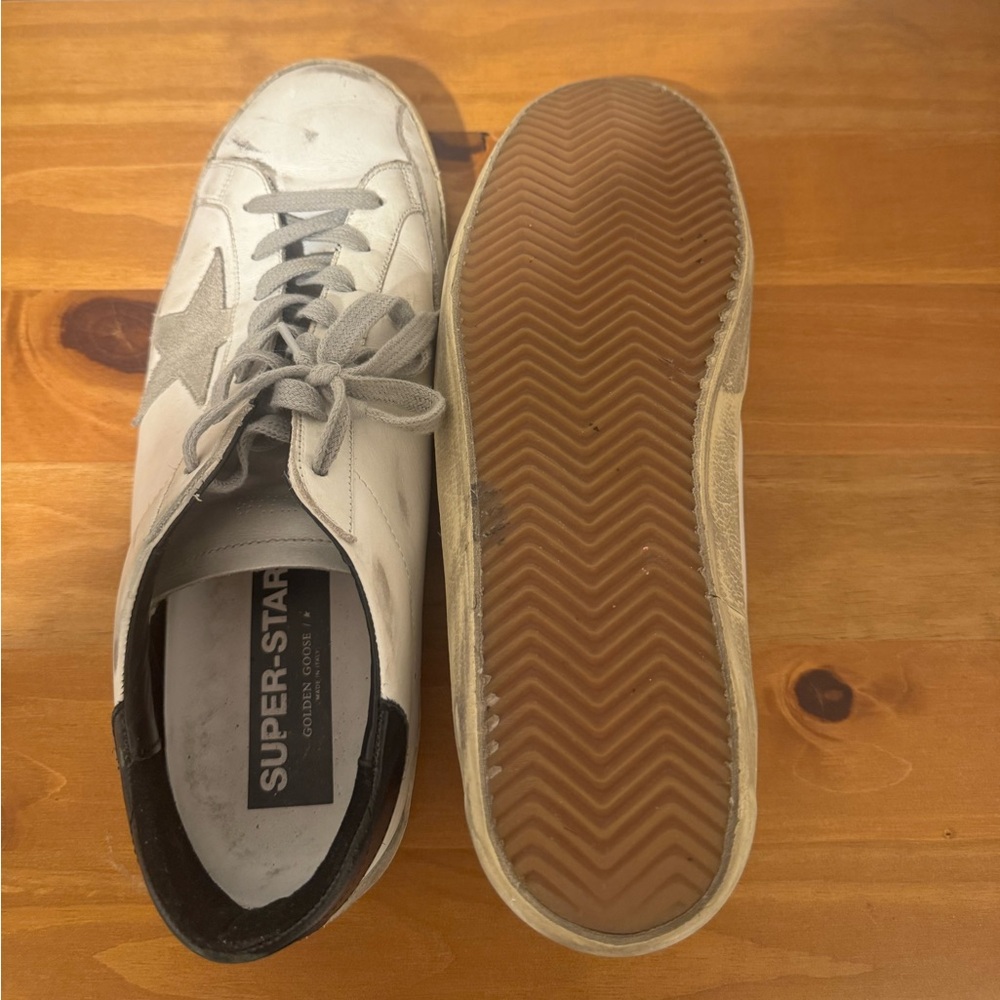 Golden Goose Super Star White and Gray Sneakers Size 44 men - Picture 4 of 5